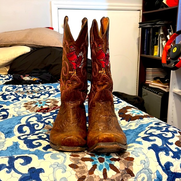 Other - Slightly used Virginia Tech Hokies, cowboy boots